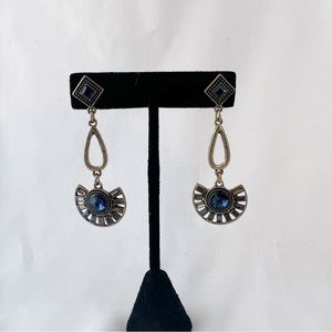 Art Deco Rhinestone Earrings